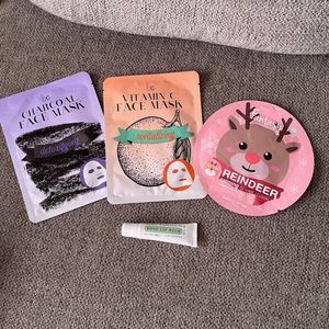 3 Face Masks and a Mario Badescu lip gloss still sealed!